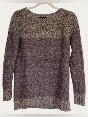 Fate Two-Tone Purple Crewneck Women’s Sweater - Small
